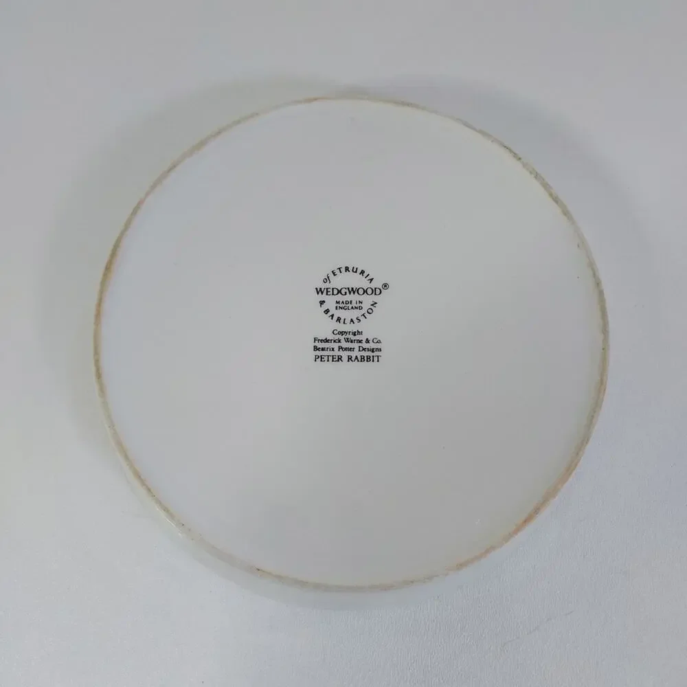 Wedgwood Beatrice Potter Peter Rabbit Porringer Cereal Bowl Vintage 6.5